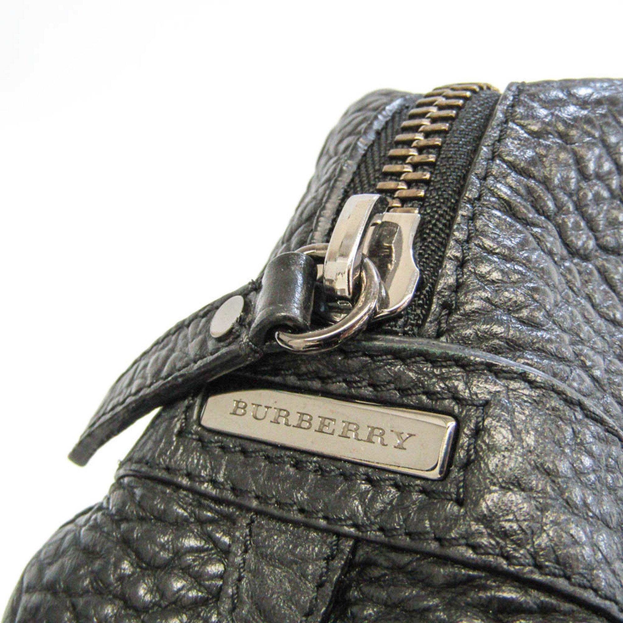 Burberry 3923322 Men's Leather Clutch Bag,Pouch Black