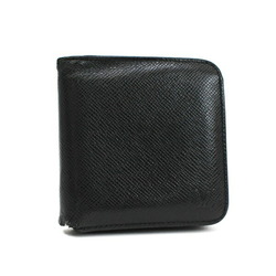 Louis Vuitton Taiga Bifold Wallet Round Portovier Monet Zip Ardoise (Black) M30672 LOUIS VUITTON Men's