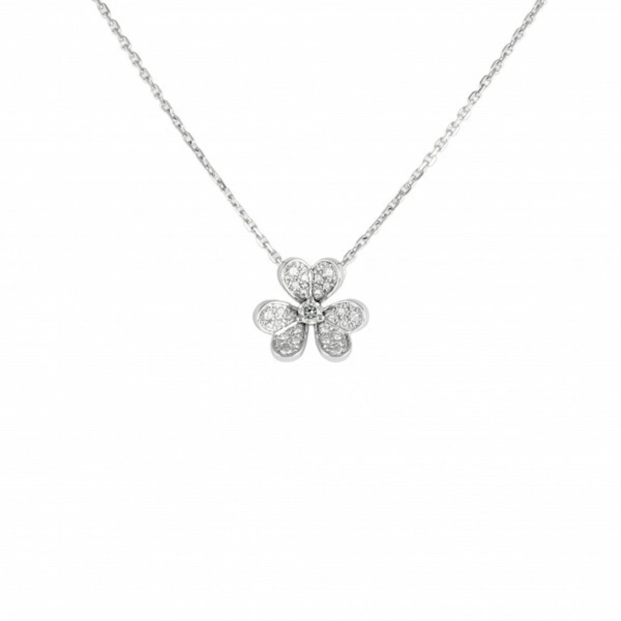 Van Cleef & Arpels Frivole Mini Necklace/Pendant K18WG White Gold