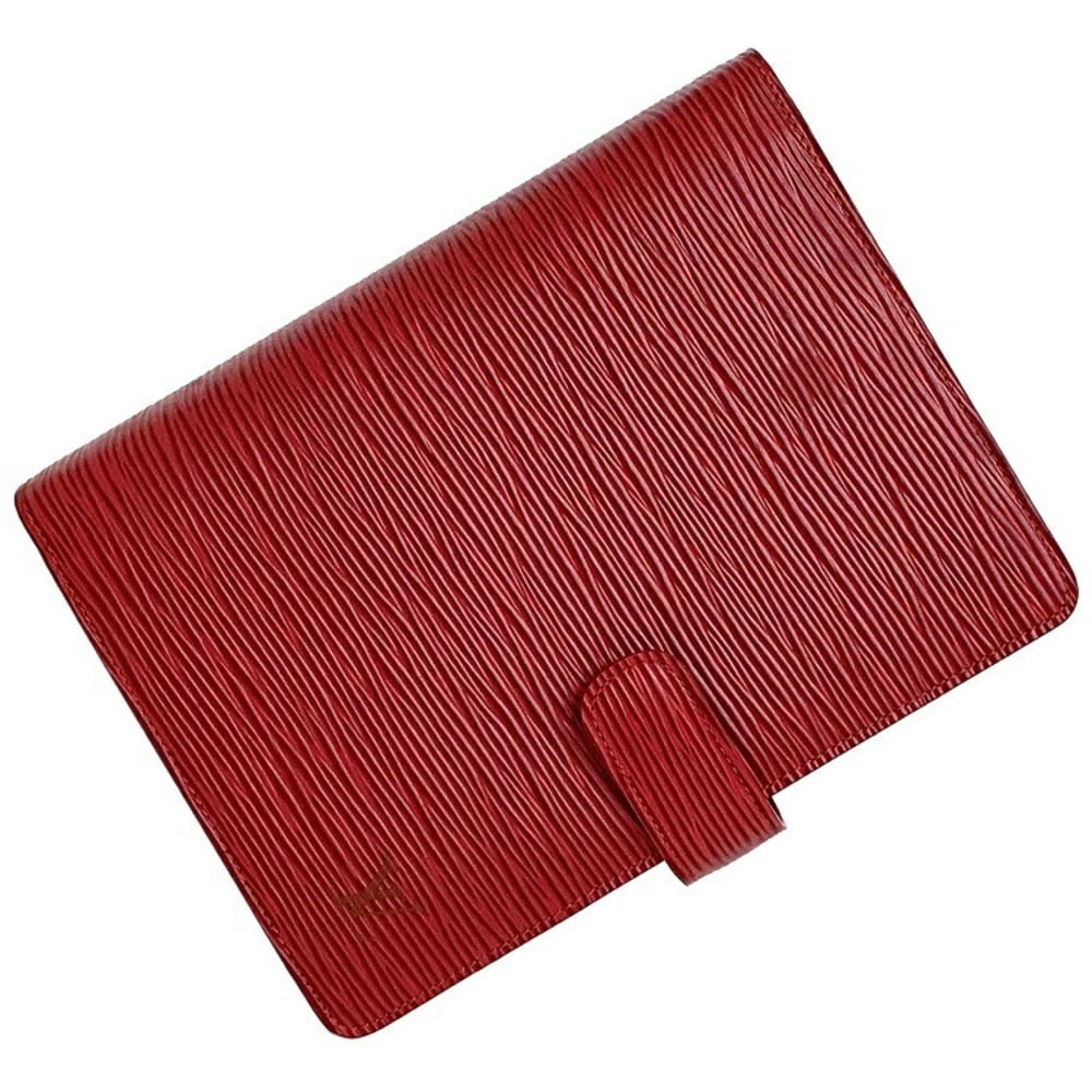 Authentic Louis Vuitton Notebook Cover Agenda MM Red Epi Leather