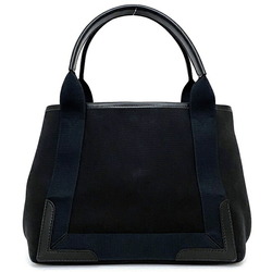 Balenciaga Tote Bag Navy Cabas S Small Black 339933 Canvas Leather BALENCIAGA Handbag Ladies