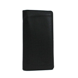 Louis Vuitton Taiga Bifold Long Wallet Portefeuille Braza Ardoise (Black) M32572 LOUIS VUITTON Men's Initials