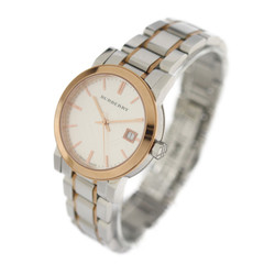 BURBERRY Burberry THE CITY watch BU9105 stainless steel silver rose gold quartz