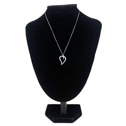 Tiffany Necklace Silver Elsa Peretti Ag 925 Sterling TIFFANY&Co. Open Leaf Heart Women's Pendant