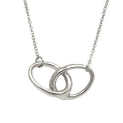 Tiffany Double Loop Necklace Silver Ag 925 TIFFANY&Co. Circle Women's Pendant