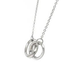 Tiffany Double Loop Necklace Silver Ag 925 TIFFANY&Co. Circle Women's Pendant