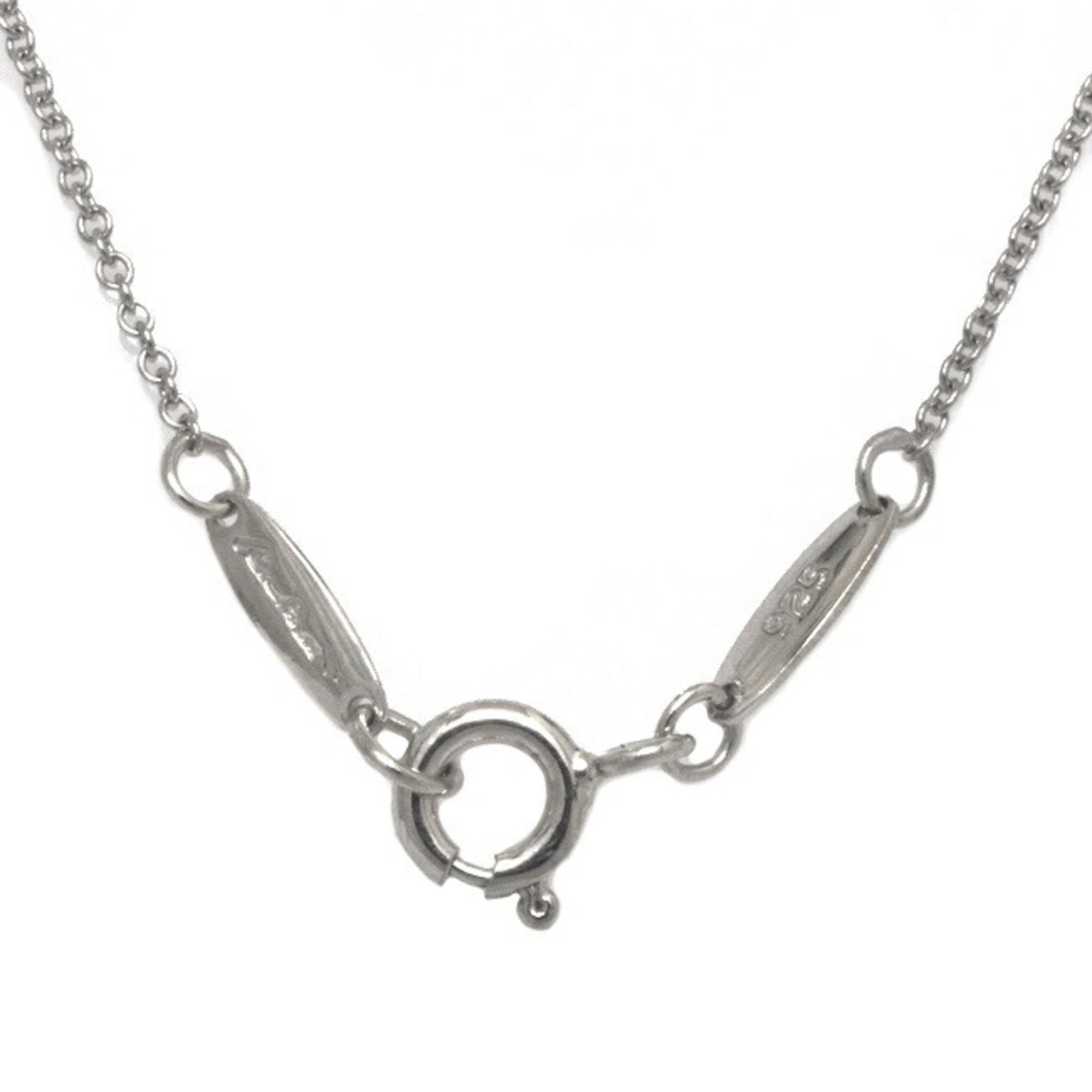 Tiffany Double Loop Necklace Silver Ag 925 TIFFANY&Co. Circle Women's Pendant