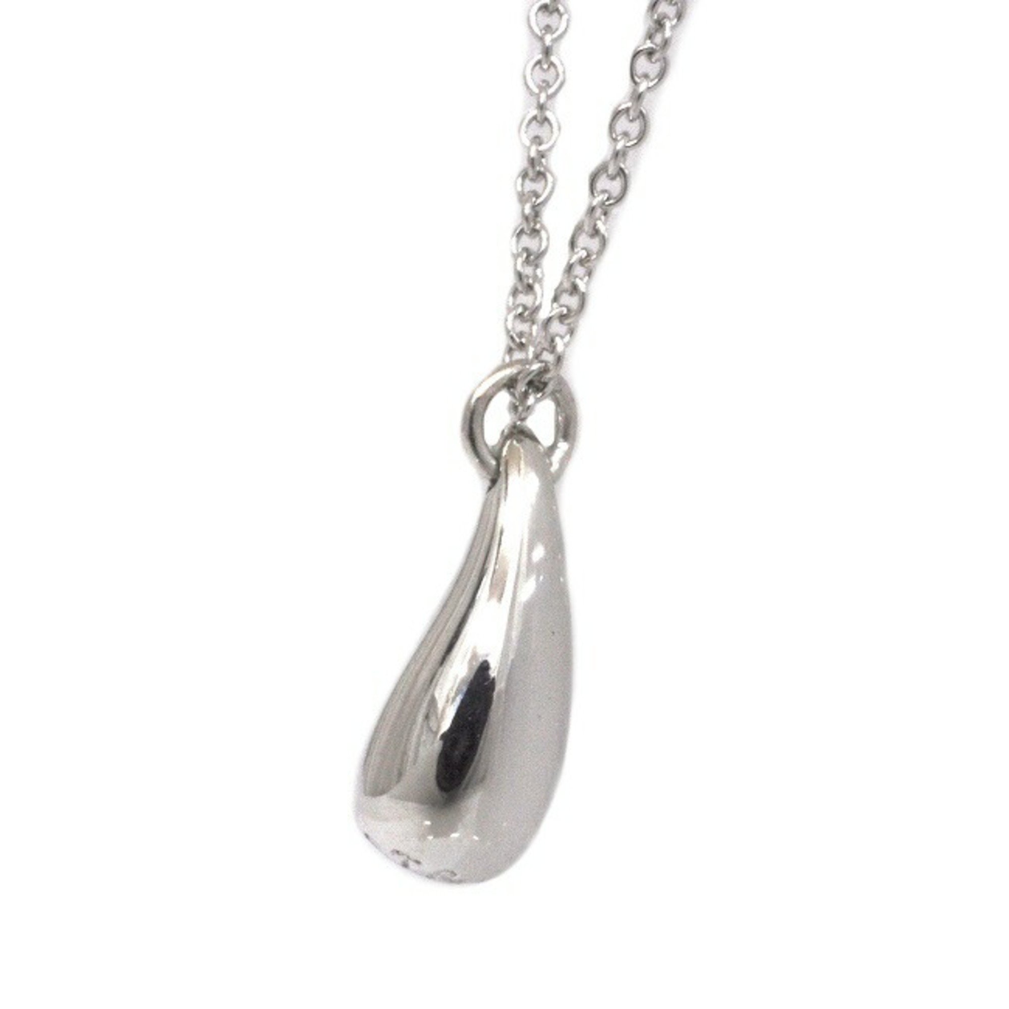 Tiffany Teardrop Necklace Silver Elsa Peretti Ag 925 TIFFANY&Co. Drop Pendant Top Women's