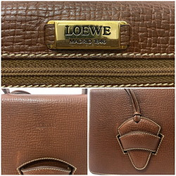 Loewe handbag Barcelona brown leather LOEWE bag flap ladies square