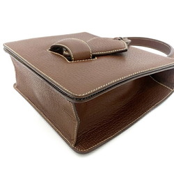 Loewe handbag Barcelona brown leather LOEWE bag flap ladies square