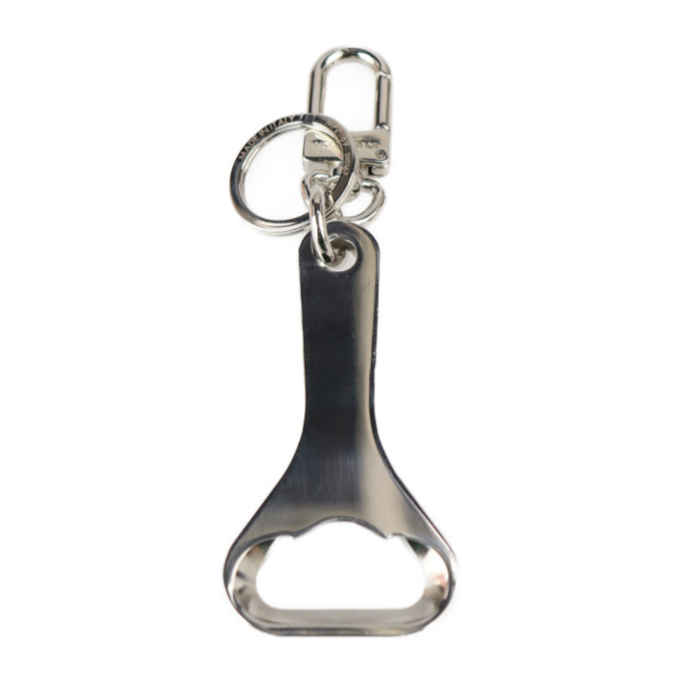 LOUIS VUITTON Louis Vuitton Supreme collaboration key holder MP2069 metal  silver ring bottle opener bag charm