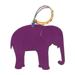 HERMES Hermes Petite H Charm Taurillon Clemence Vaux Epsom Orange Purple Elephant Bag