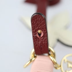 LOUIS VUITTON Louis Vuitton Bijou Sack Tassel Key Holder M80244 Leather Bordeaux Pink White Gold Hardware Bag Charm