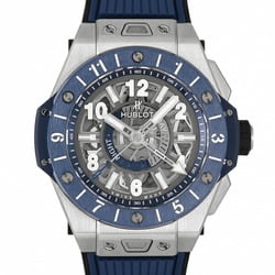 Hublot HUBLOT Big Bang Unico GMT Titanium Blue Ceramic 471.NL.7112.RX Gray Dial Watch Men's