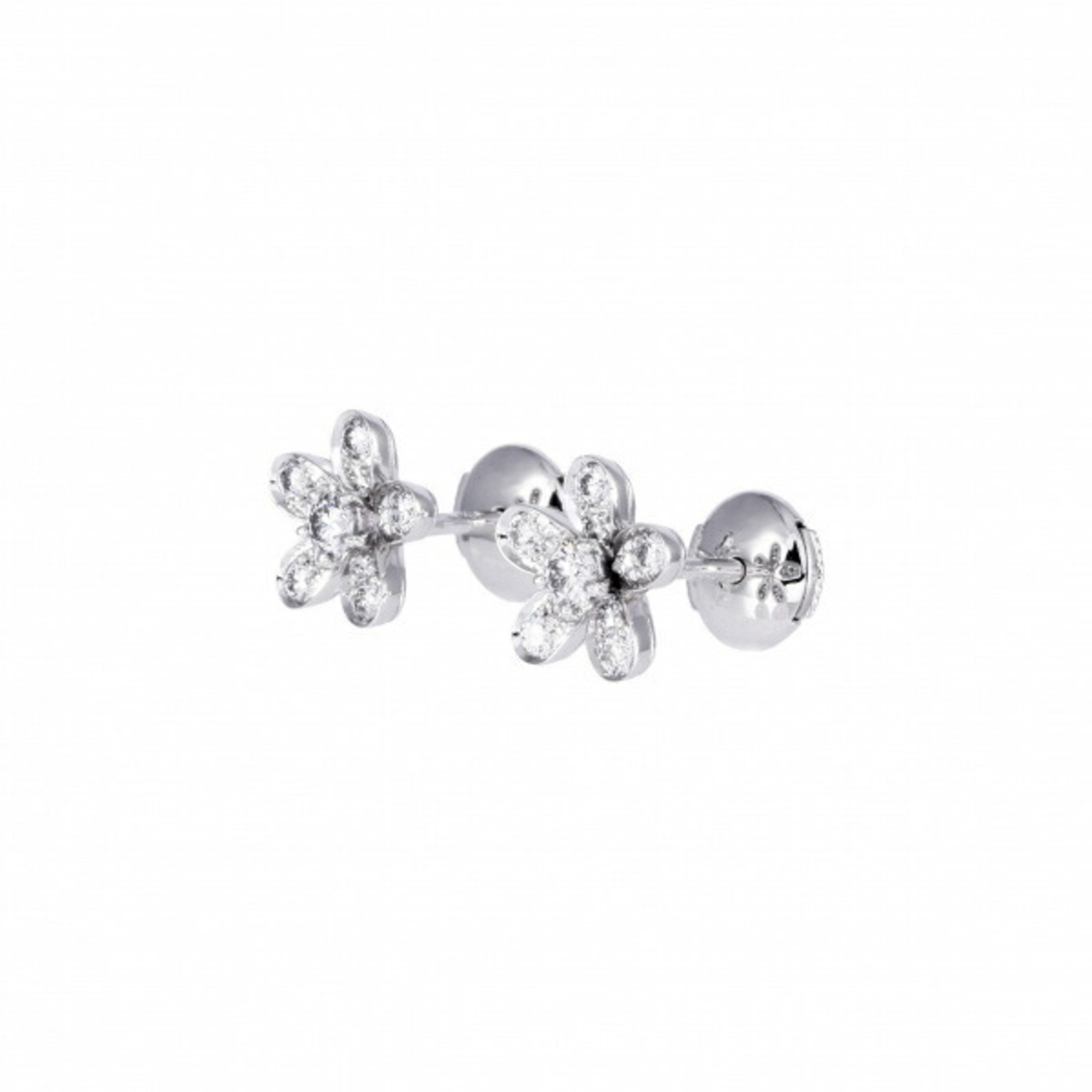 Van Cleef & Arpels Socrates Earrings K18WG White Gold