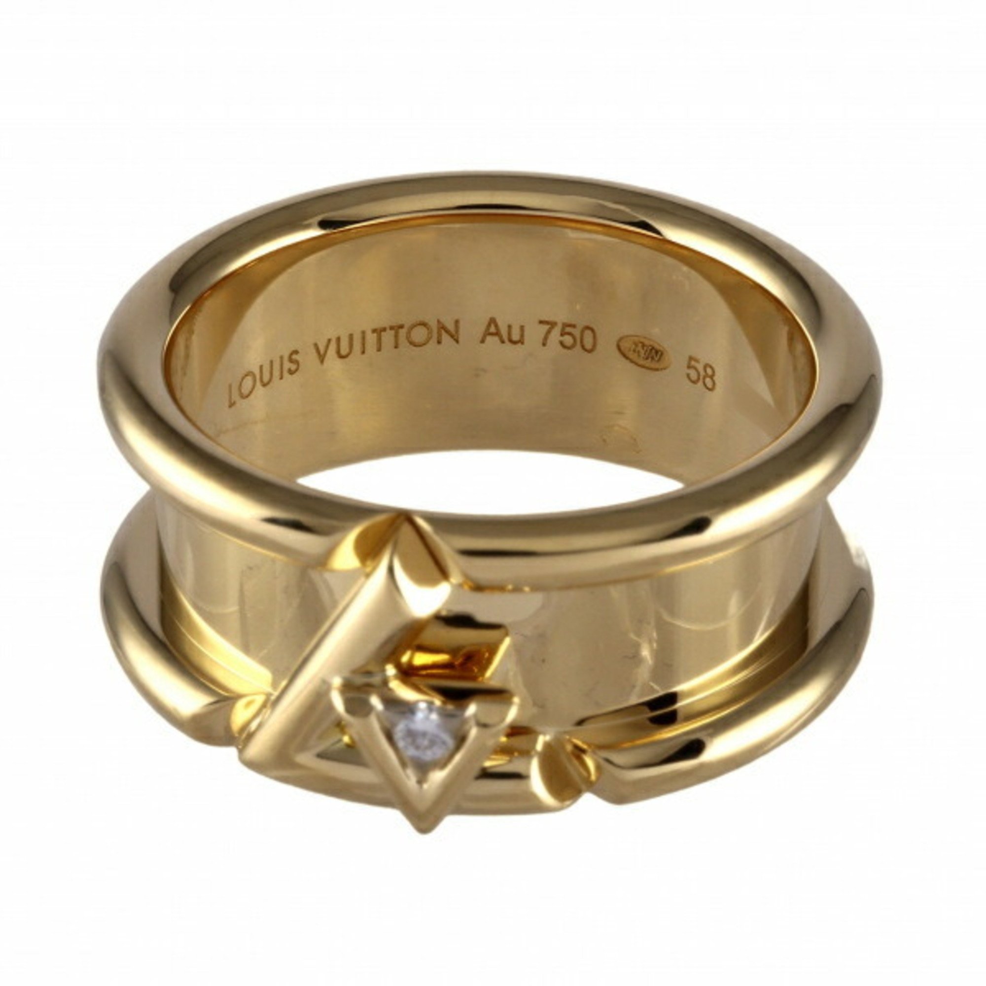 Louis Vuitton Berg Band - LV Voltwan Ring K18YG Yellow Gold