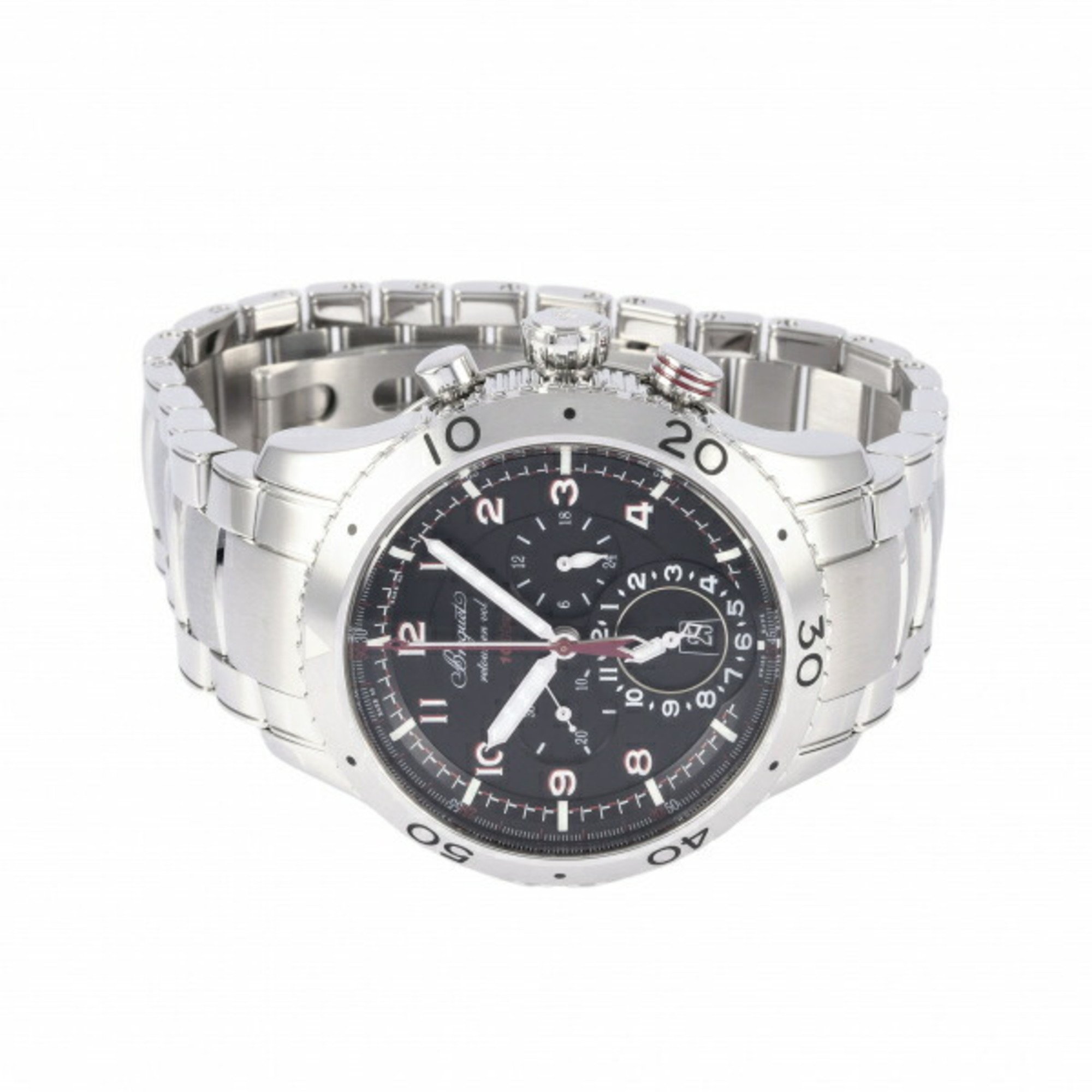 Breguet Type XXII 3880ST/H2/SX0 Black Dial Watch Men's