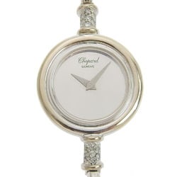 Chopard Round G30171 K18 White Gold x Diamond Silver Manual Winding Women's Dial Watch
