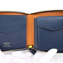 Moynat Round Wallet Navy PVC Leather Small Ladies SLG OH! Canvas TOILE 1920 MOYNAT