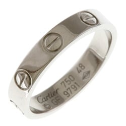 Cartier CARTIER Mini Love Ring No. 8 18K K18 White Gold Women's