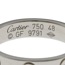 Cartier CARTIER Mini Love Ring No. 8 18K K18 White Gold Women's