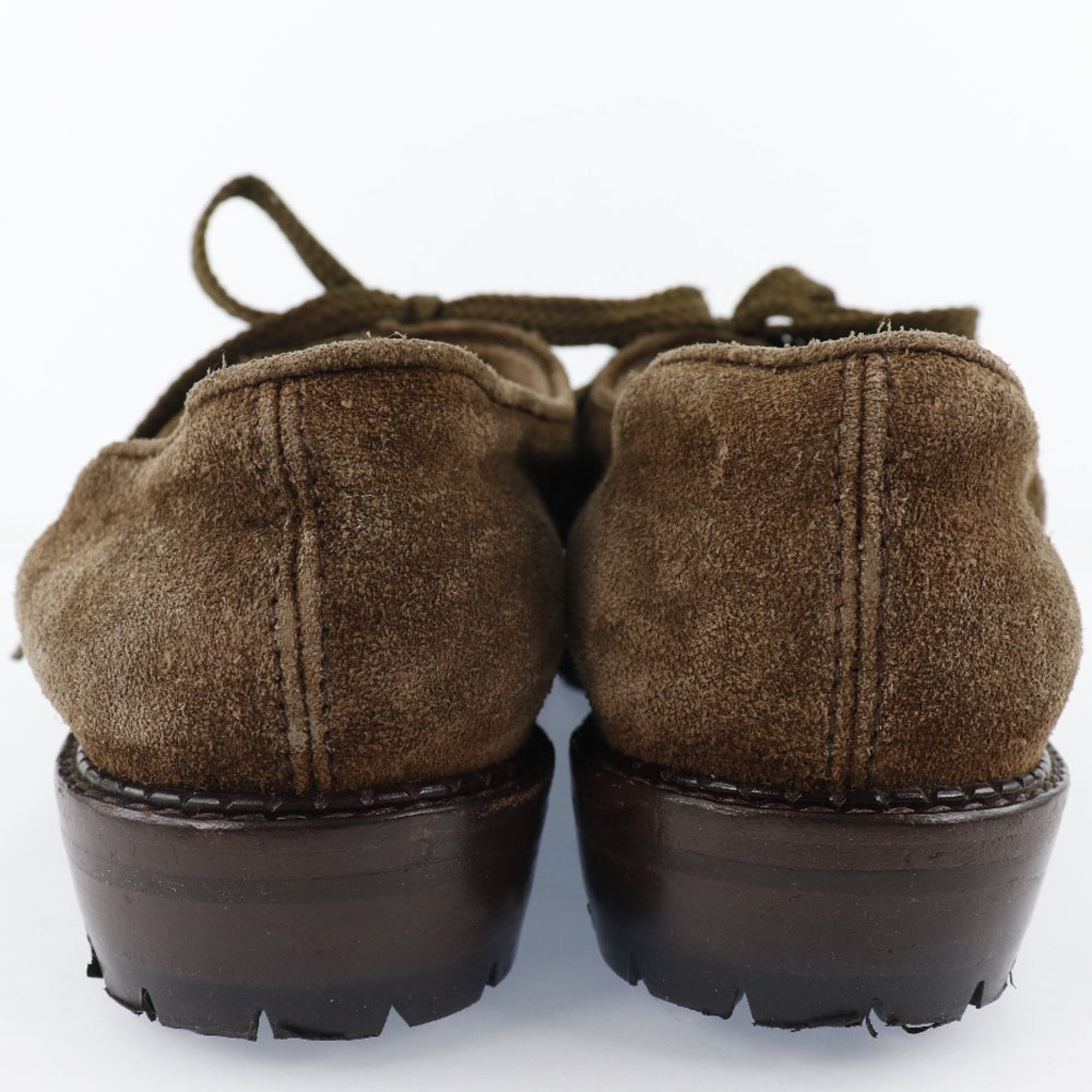 Chanel Cocomark Suede Brown Ladies Moccasin B-Rank