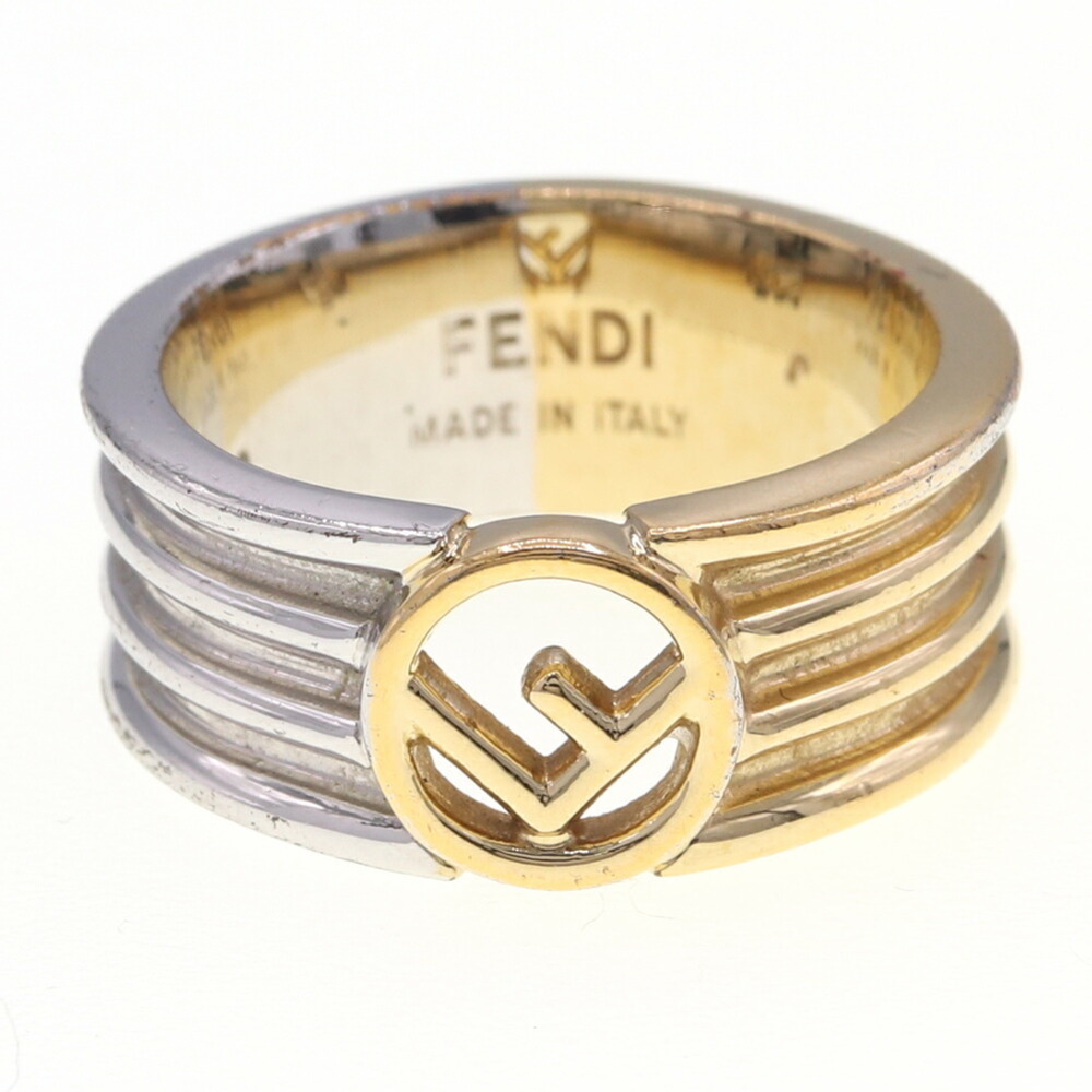 Fendi ring F is 8AG796 gold silver metal S size 11.5 combination