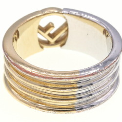 Fendi ring F is 8AG796 gold silver metal S size 11.5 combination men's women's FENDI