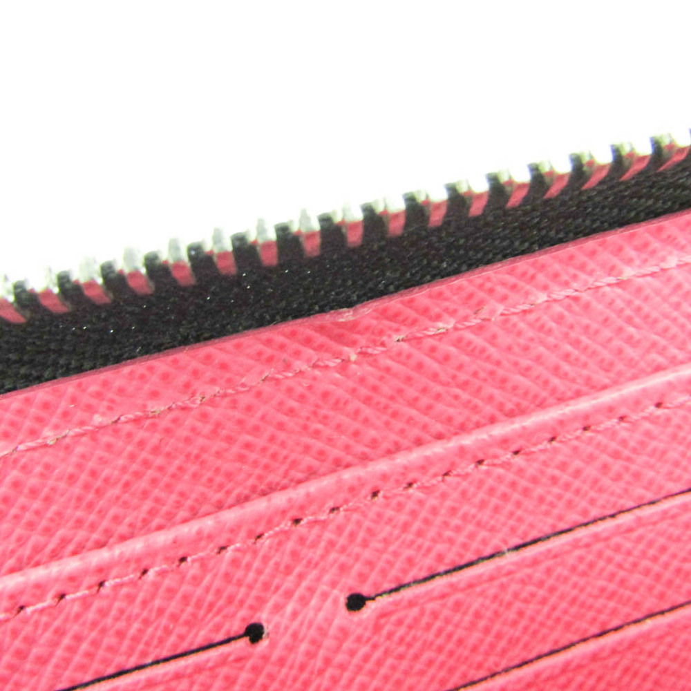 Louis Vuitton Zippy Wallet M64838 Epi Leather Noir x Hot Pink