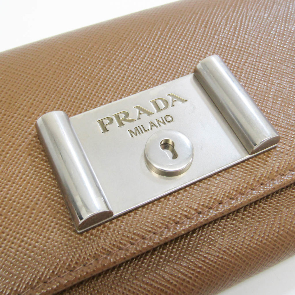 PRADA PORTAF PATT LUNGA WALLET ON CHAIN 1M1132 COBALTO SAFFIANO