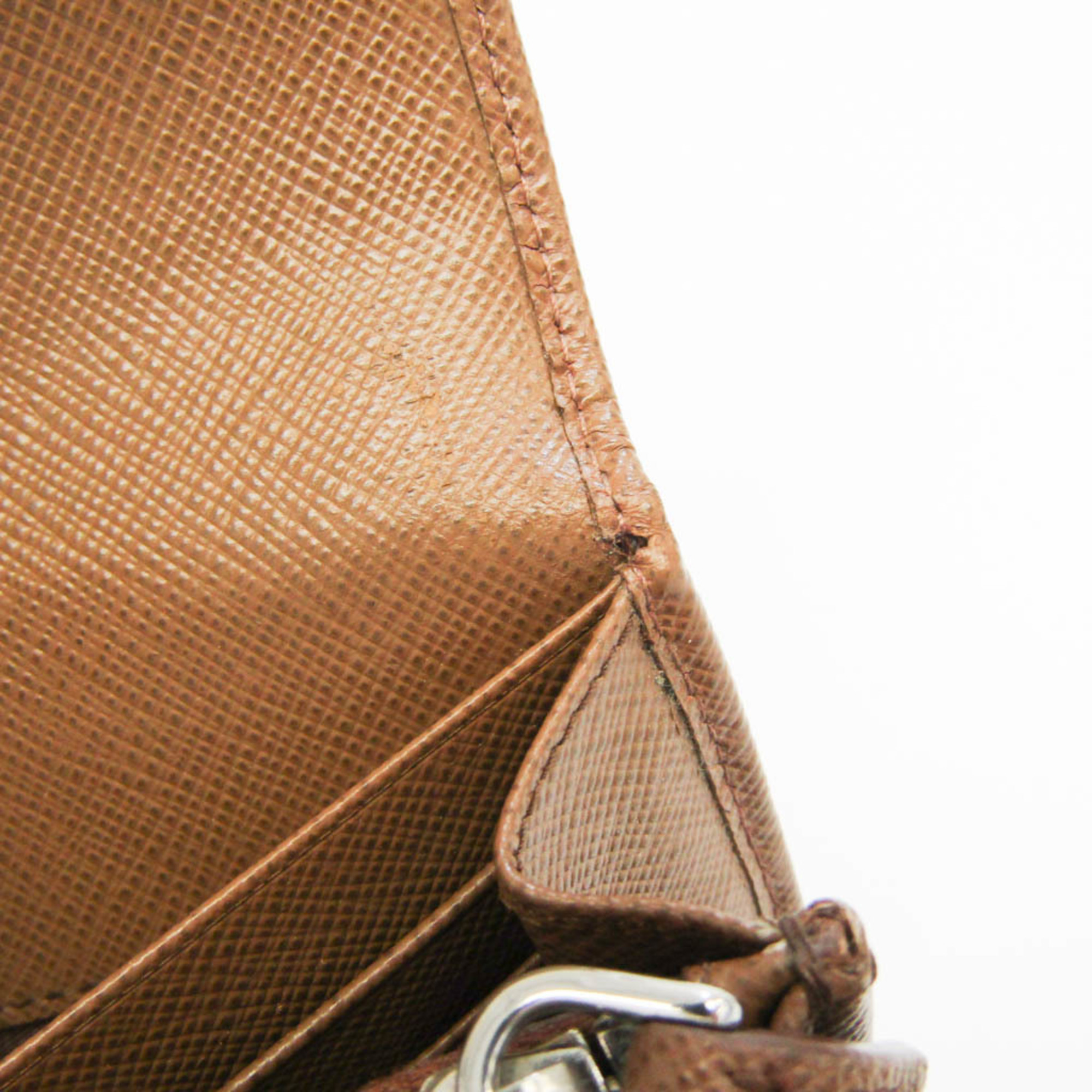Prada Saffiano SAFFIANO LOCK 1MH037 Men,Women Leather Long Wallet (bi-fold) Light Brown