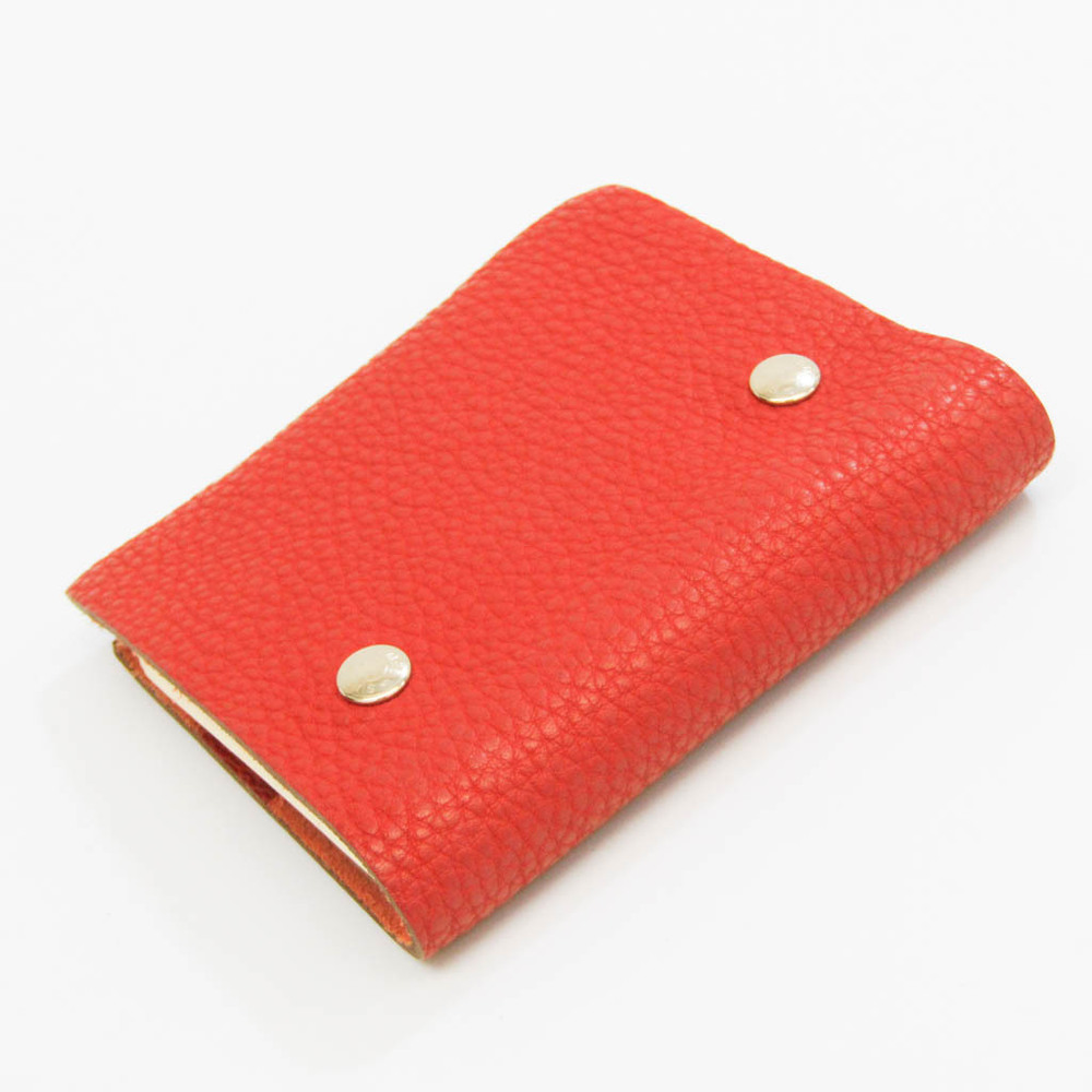 Hermes Ulysse Pocket Size Planner Cover Rouge Garance Mini Auction