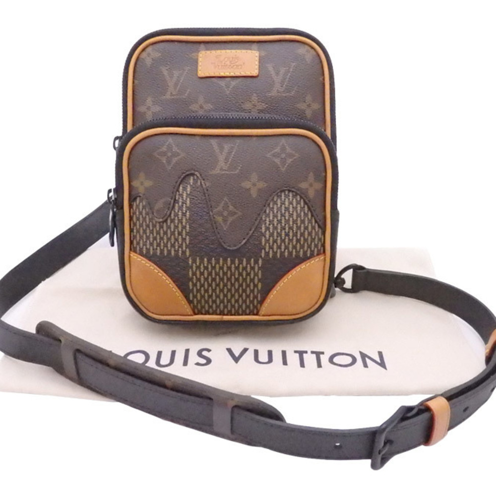 Pre-Owned Louis Vuitton Crossbody Shoulder Bag Damier Giant  Sling  Brown Canvas x Monogram Men's N40379 (Good) 