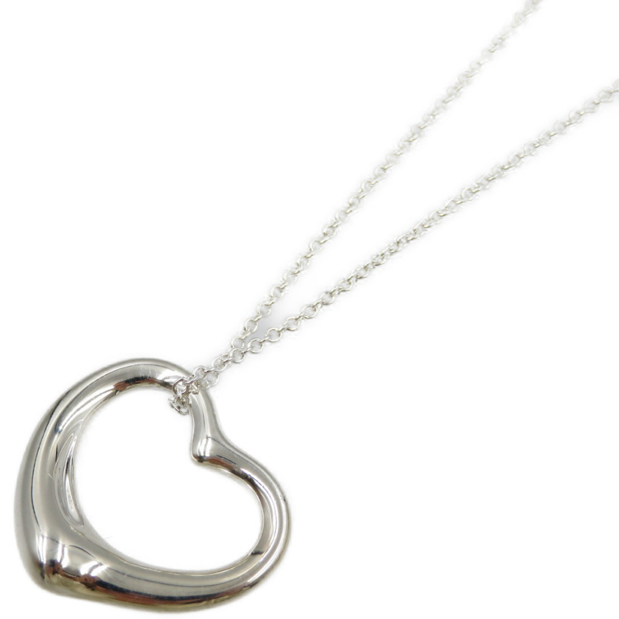 Tiffany Elsa Peretti Open Heart Silver 925 Necklace