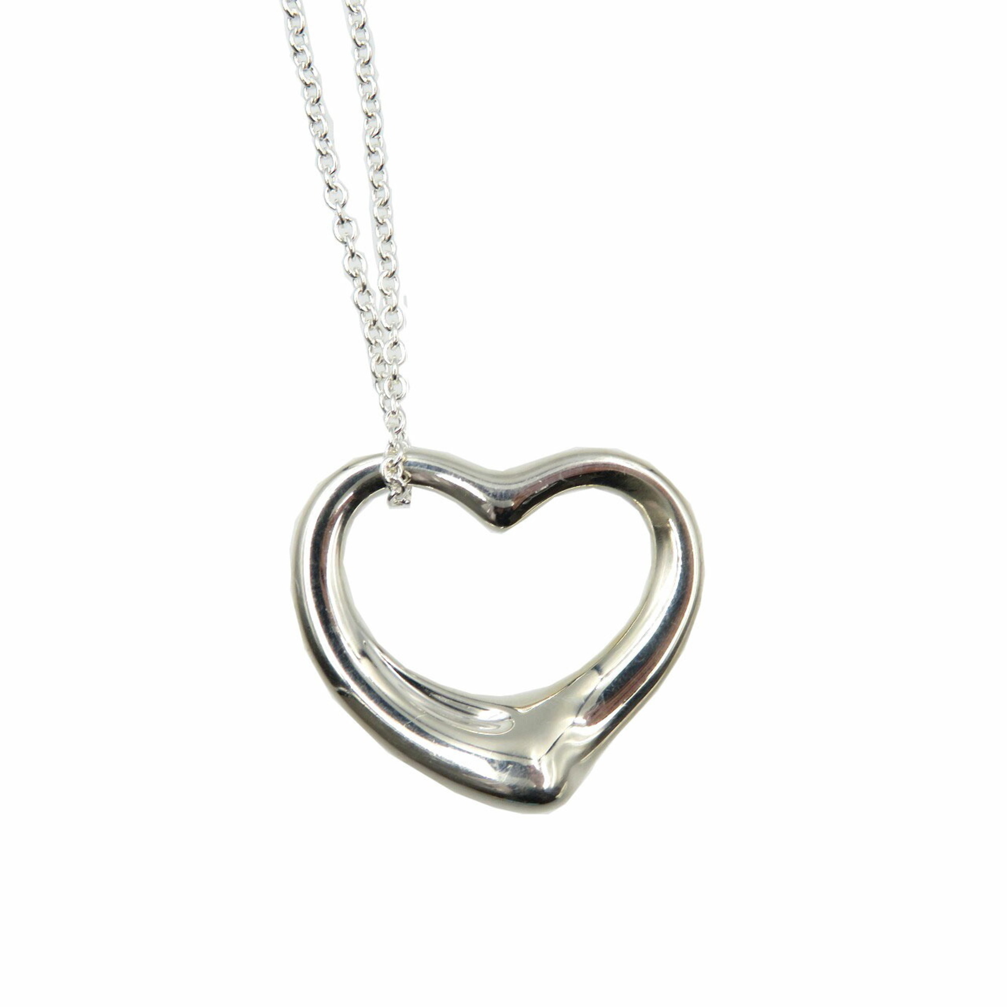 Tiffany Elsa Peretti Open Heart Silver 925 Necklace