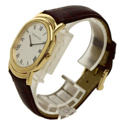 Tiffany Mark Coupe watch K18 yellow gold leather men's TIFFANY&Co.