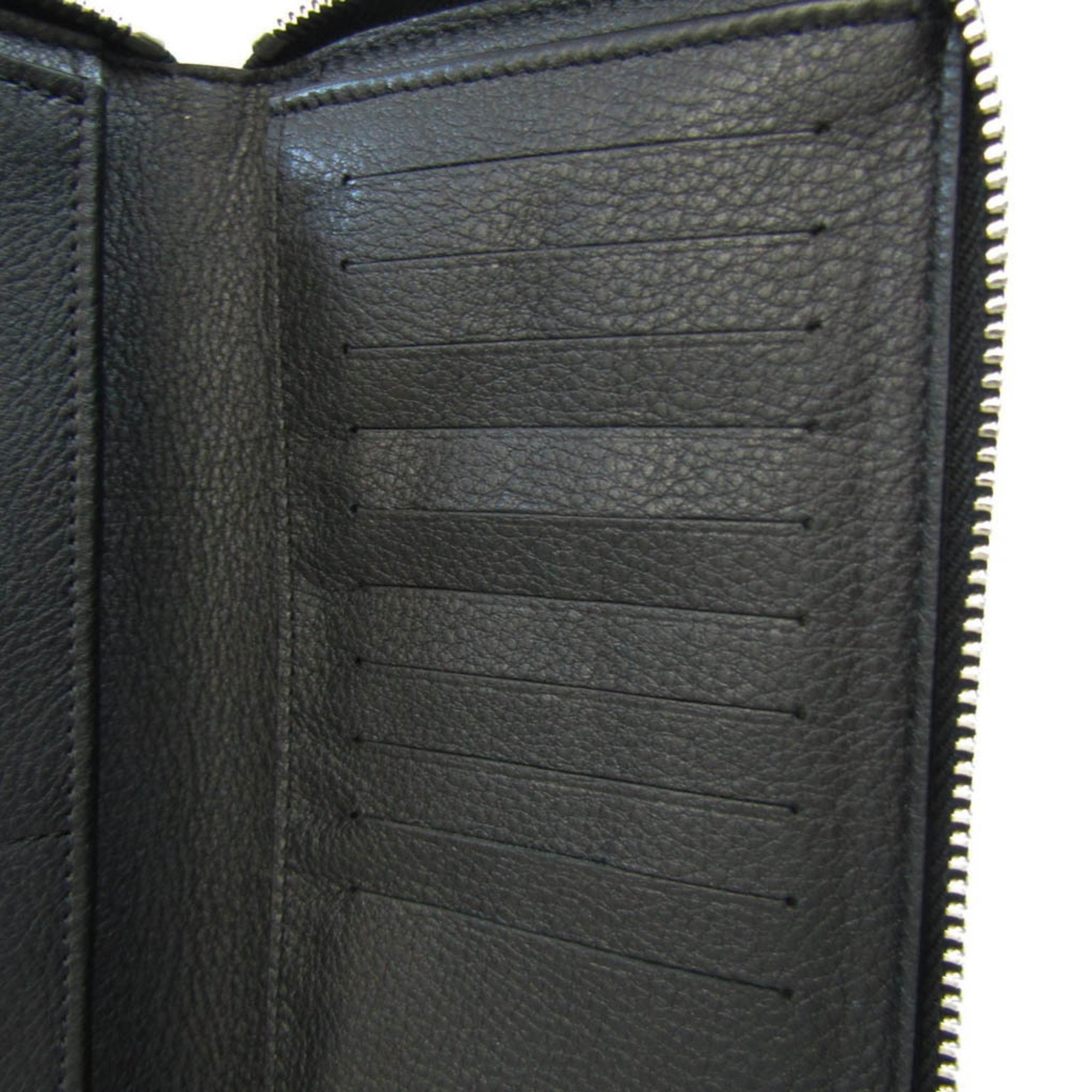 Louis Vuitton Taurillon Zippy Wallet Vertical M58412 Men,Women  Taurillon Leather Long Wallet (bi-fold) Noir