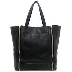 Salvatore Ferragamo Tote Bag Black Gold Gancini EE-21 E084 Leather