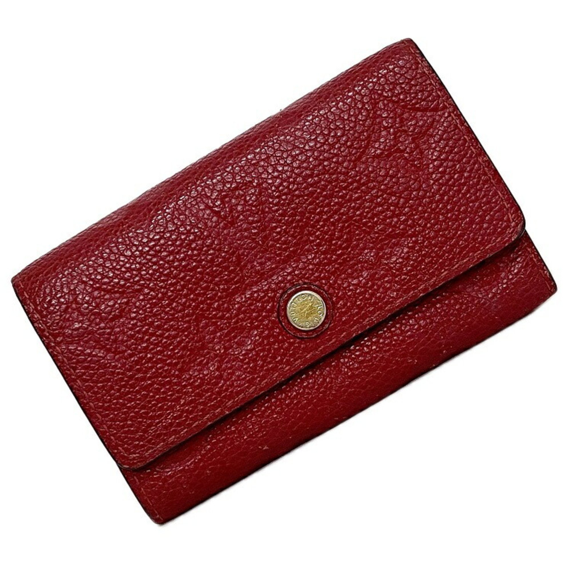 Louis Vuitton 6 consecutive key case multicle red scarlet monogram amplant M63708 leather SP1109 LOUIS VUITTON holder for ladies