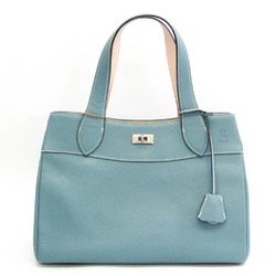 A.D.M.J Women's Leather Tote Bag Blue