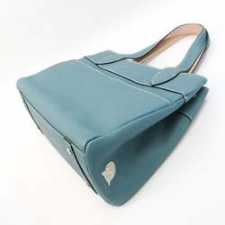 A.D.M.J Women's Leather Tote Bag Blue