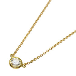 Tiffany visor yard 1P diamond necklace K18 yellow gold ladies TIFFANY&Co.