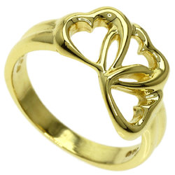 Tiffany Triple Heart Ring K18 Yellow Gold Ladies TIFFANY&Co.