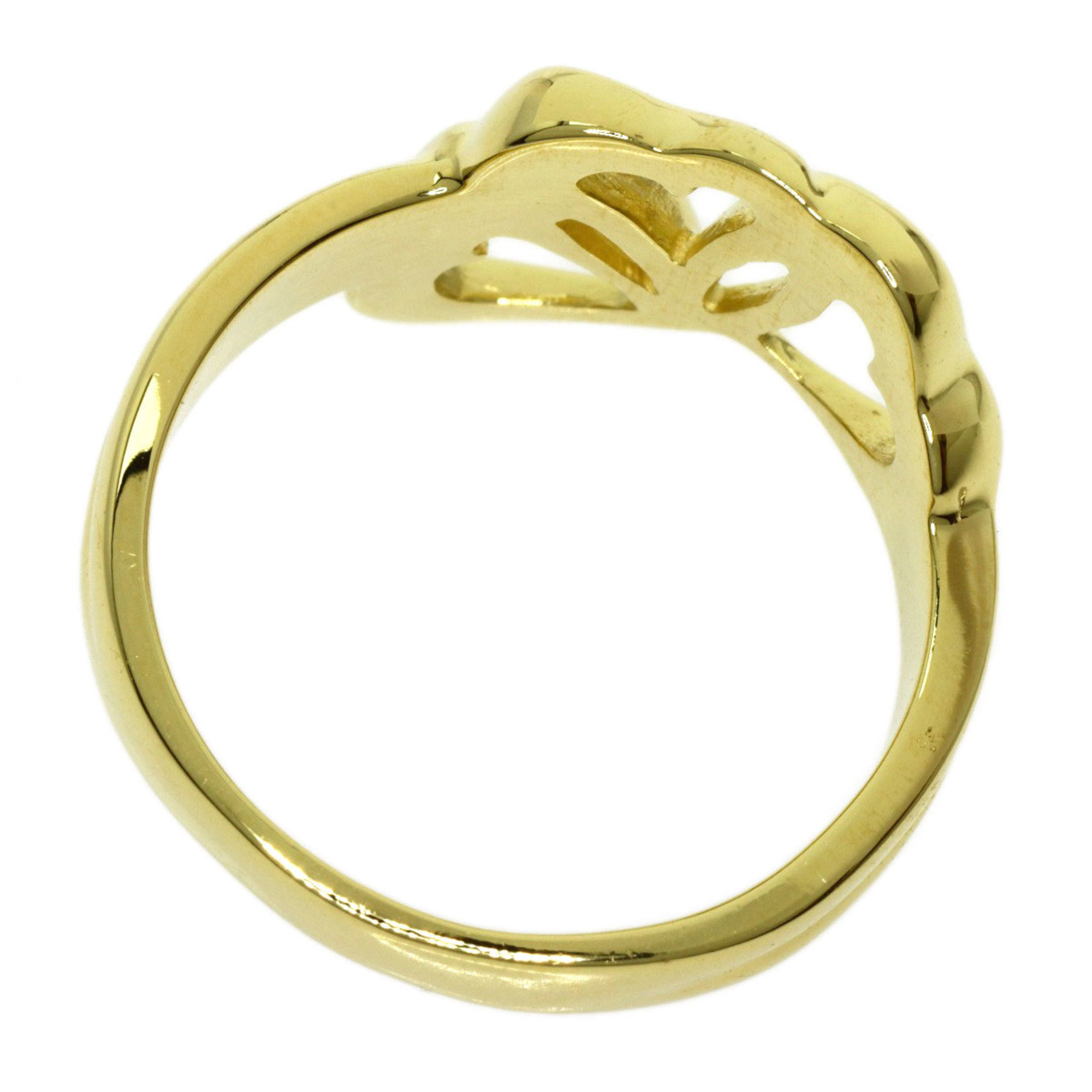 Tiffany Triple Heart Ring K18 Yellow Gold Ladies TIFFANY&Co.