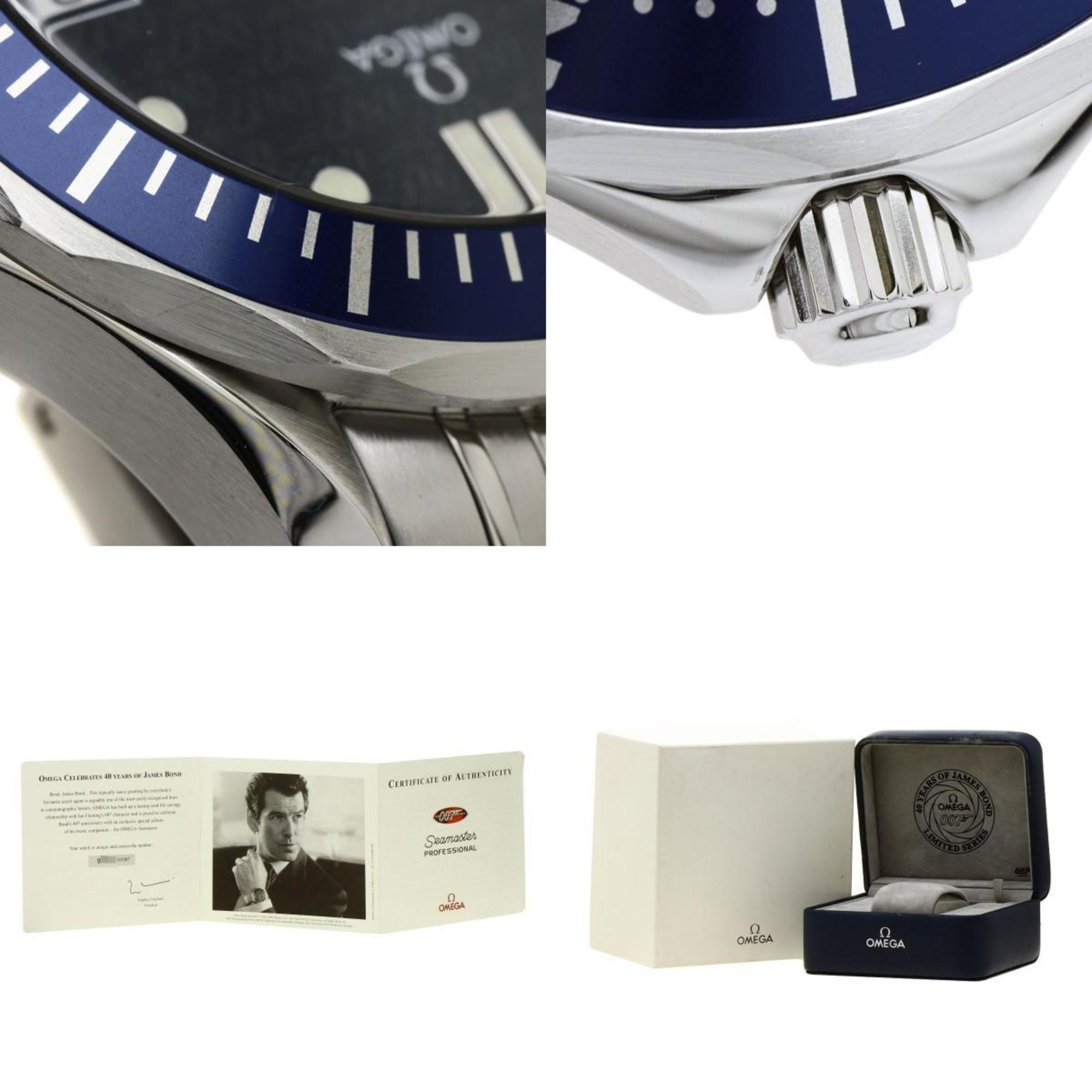 Omega 2537.80 Seamaster Professional 300 James Bond 007 40th Watch Stainless Steel SS Men's OMEGA