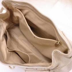 Salvatore Ferragamo Shoulder Bag Gancini Gold Leather x Hardware Women's