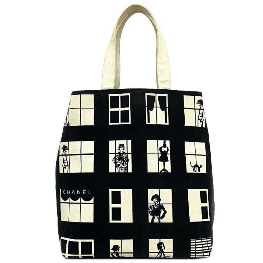 Chanel Tote Bag Windows Mademoiselle Cotton Canvas 8th CHANEL Window Ladies  Print
