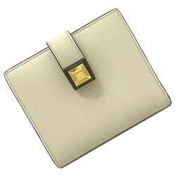 Fendi bi-fold wallet beige gold orange 8M0386 studded leather FENDI mini women's