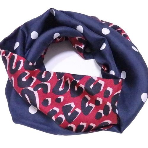 Louis Vuitton Womens Abstract Striped Snood Silk Scarf Ring Multicolor -  Shop Linda's Stuff