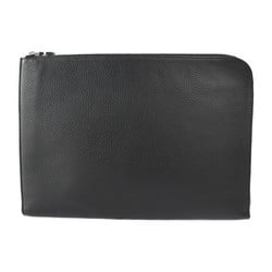 LOUIS VUITTON Louis Vuitton Pochette Jules GM NM Second Bag M67768 Taurillon Leather Noir Black Silver Metal Fittings Clutch Pouch L-shaped Zipper